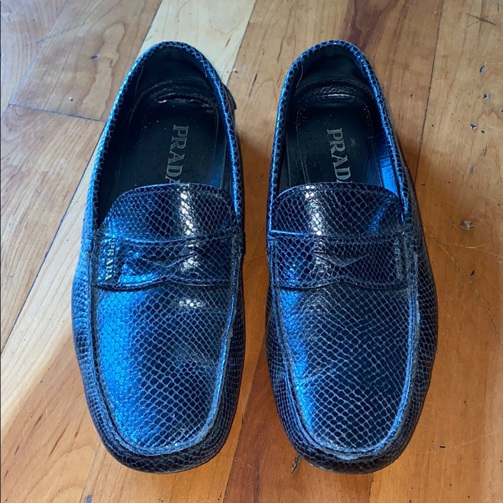 Men’s Prada Shoes Snake Print
